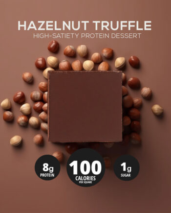 Hazelnut Truffle Squares (12 Square Pack)